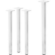 Set van 4 tafelpoten I-Design 72 cm wit glanzend van gepoedercoat staa...