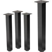 Set van 4 tafelpoten I-Design 72 cm donkergrijze look industrieel gepo...