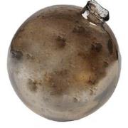 Clayre & Eef Vaas  Ø 13x13 cm Bruin Glas Glazen Vaas