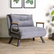 Slaapfauteuil Sando Stof Grijs