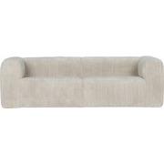 WOOOD Bean 3,5-Zits Bank - Ribstof - Naturel - 73x242x96