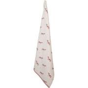 Clayre & Eef Theedoek  50x70 cm Beige Katoen Rechthoek Teckel Keukenha...