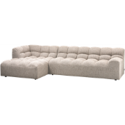 WOOOD Allure Chaise Longue Bank Links - Stof - Naturel - 79x324x165