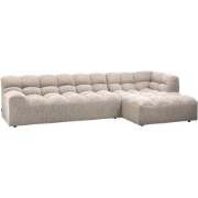 WOOOD Allure Chaise Longue Bank Rechts - Stof - Naturel - 79x324x165