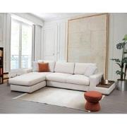 Hoekbank Links Loop Beige - Met Tafel