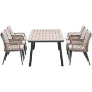 Garden Impressions Kalibo tuinset 7-delig - Penedo tuintafel 230x100 c...