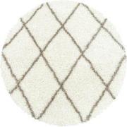 Tapijtenloods Harmony Soft Shaggy Rond Hoogpolig Vloerkleed Creme- 80 ...