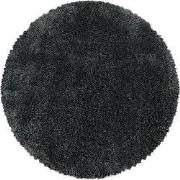 Tapijtenloods Pearl Soft Rond Hoogpolig Vloerkleed Grijs- 80 CM ROND