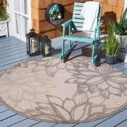 Floral Outdoor - Buitenkleed Tuin - Rond - Weerbestendig Vloerkleed - ...