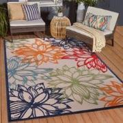 Floral Outdoor - Buitenkleed Tuin - Weerbestendig Vloerkleed - Multi- ...