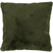 Heaven Fluffy Kussen – Luxe Hoogpolig Sierkussen - Groen- 48x48 CM