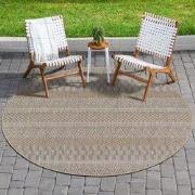 Solid Uni Buitenkleed - Weerbestendig - Rond Effen Vloerkleed - Tuin B...