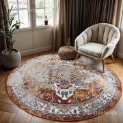 Tapijtenloods Picasso Castana Vintage Rond Vloerkleed Terra / Multi La...