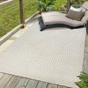 Berlin Outdoor - Japandi - Creme - Buitenkleed Tuin - Weerbestendig  -...