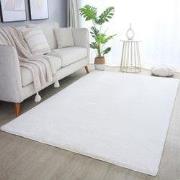 Pouffy Fluffy  - Hoogpolig Vloerkleed - Uni Kleur -Creme - Woonkamer T...