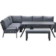 Garden Impressions Camilo lounge dining set 6-delig links - donker gri...