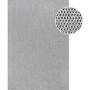 Lora Plus Laagpolig Effen Vloerkleed - Geweven Design - Zwart  Wit- 20...