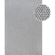 Lora Plus Laagpolig Effen Vloerkleed - Geweven Design - Zwart  Wit- 80...