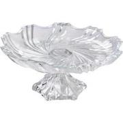 Clayre & Eef Fruitschaal  Ø 23x11 cm Transparant Glas Serveerschaal