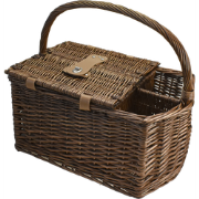 Picknickmand met hengels 2 flessenhouders 2 pers. incl. servies
