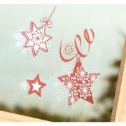 Elektrostatische kerstversieringen - Set van 4 platen