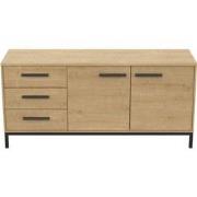 Buffet Craft 2 deuren 3 laden eikenhouten decor - L153 cm