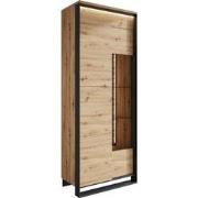 Meubella Vitrinekast Quincy - Eiken - 76 cm
