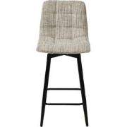 Barstoel Taupe Stof - Draaibaar - 51x43x105cm - Jente - Set van 2