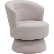 Draaifauteuil Beige Stof - 65x64x79cm - Zithoogte 45cm - Moïse