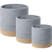 Beliani BASIMA - Mand-Beige-Katoen