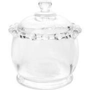 Clayre & Eef Voorraadpot Ø 8x10 cm Transparant Glas
