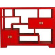 Fine Asianliving Chinese Boekenkast Open Kast Lucky Rood - Orientique