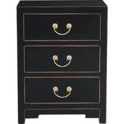 Fine Asianliving Chinees Nachtkastje Onyx Zwart - Orientique Collectie