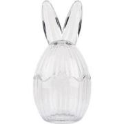 Clayre & Eef Glazen potje Ei Ø 10x21 cm Transparant Glas
