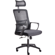 Beliani MONARCH - Bureaustoel-Zwart-Mesh