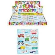 120 Stuks - Fun Stickers - Model: Voertuigen - Uitdeelcadeautjes - Sti...