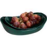 Krumble Serveerschaal - Set van 2 - Keramiek - Donkergroen