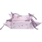 Clayre & Eef Broodmand  35x35x8 cm Paars Wit Katoen Lavendel Cadeau ke...