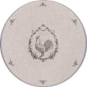 Clayre & Eef Onderbord  Ø 33 cm Beige Kunststof Haan