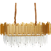 Beliani GARCIA - Hanglamp-Goud-Aluminium