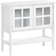 Beliani INLET - Vitrinekast-Wit-MDF