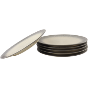 OTIX Dinerborden - Bordenset 6 Persoons - Zwart Taupe - 27cm - Keramie...