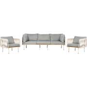 Beliani SENISE - Loungeset-Grijs-Aluminium