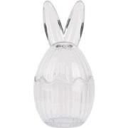 Clayre & Eef Glazen potje Ei Ø 8x17 cm Transparant Glas