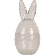 Clayre & Eef Glazen potje   Ø 8x17 cm Transparant Glas Ovaal Potje met...