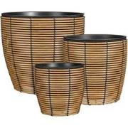 Mica Decorations Bloempot Durban - 40x40x36 cm - Gerecycled Plastic - ...
