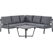 Beliani VIZZINI - Loungeset-Grijs-Aluminium