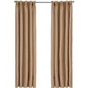 Larson - Luxe effen blackout gordijn - met haken - 1.5m x 2.5m - Donke...