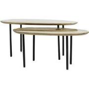 PTMD Oxil Green Wood Side Table Eggs Hape Top SV2