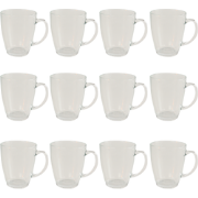 OTIX Theeglazen met Oor - 12 Stuks - 350 ml - Groot formaat - Transpar...